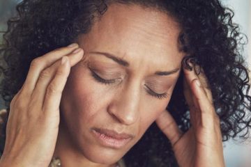 Woman with a headache