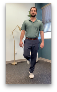 Calf raise: raise up onto your toes on one leg