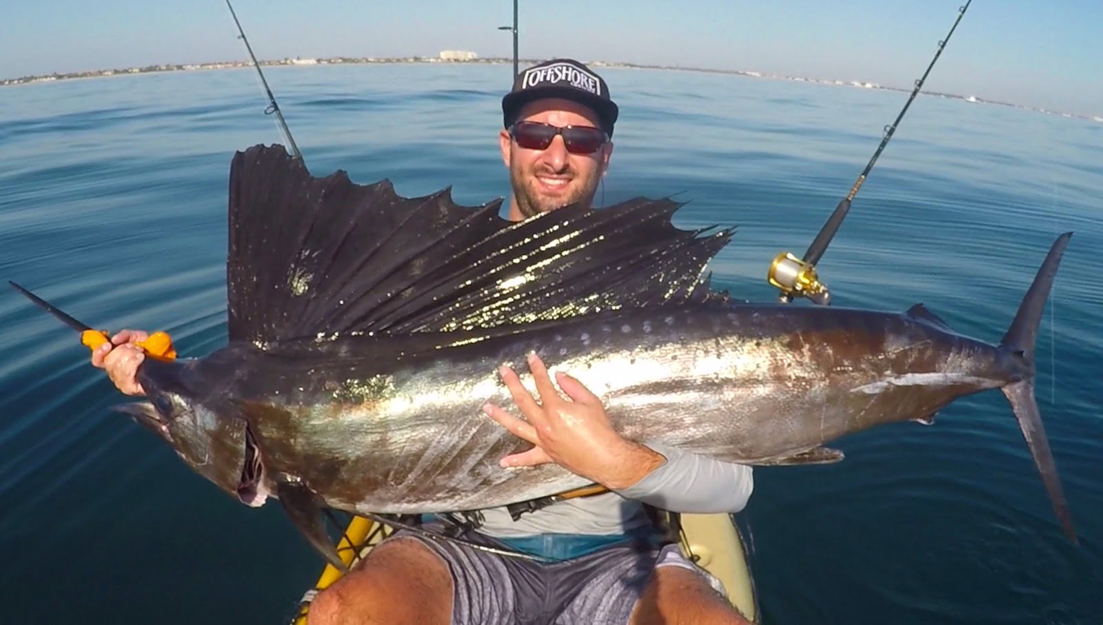Dr. Wasserman catching an Atlantic Sailfish