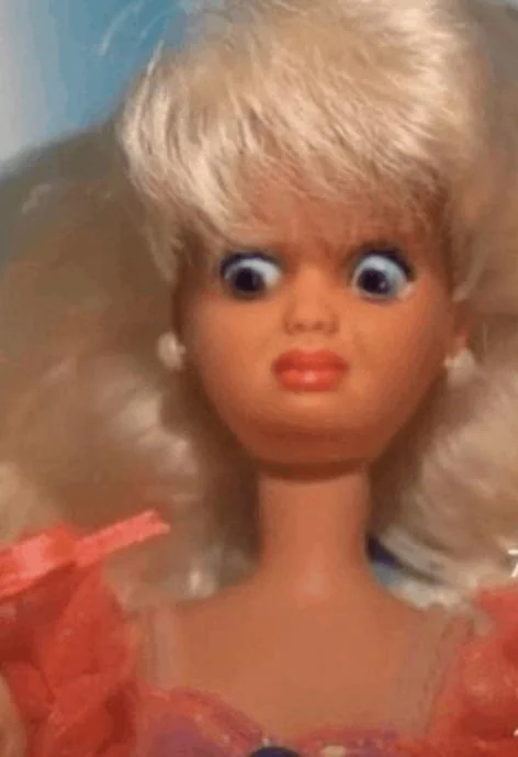 Barbie is bewildered